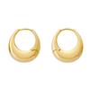 French Retro Round Hoop Earrings for Women - INS Style Celebrity-Inspired Studs