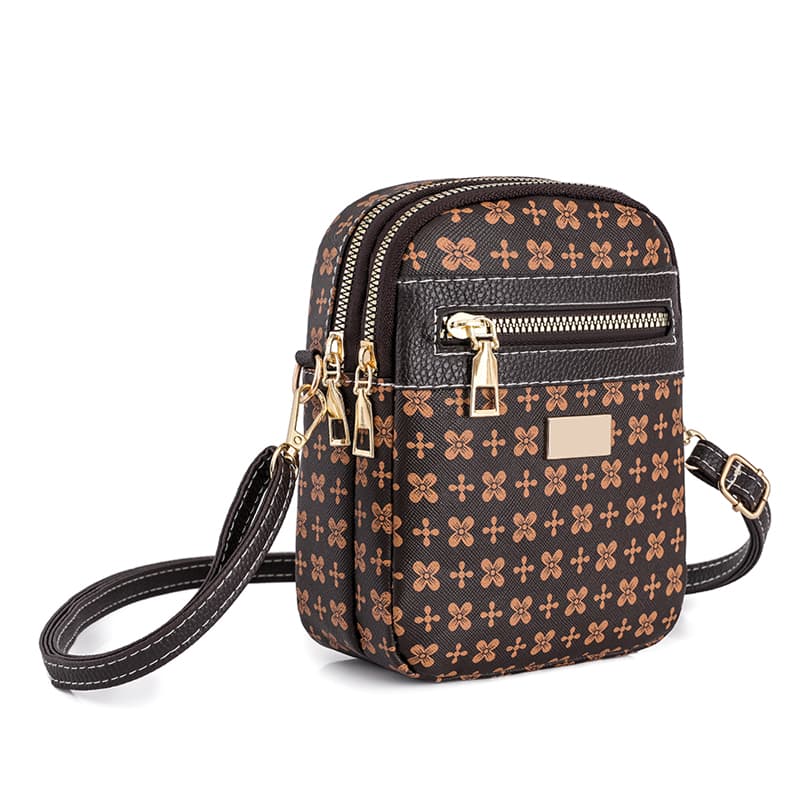 Crossbody bag Mobile phone bag Mini women's printed shoulder bag