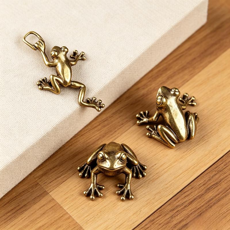 Frog Figurines Home Decor Exquisite Miniature Statues Decoration Gift Home Living Room Ornaments Tea Pet Decor