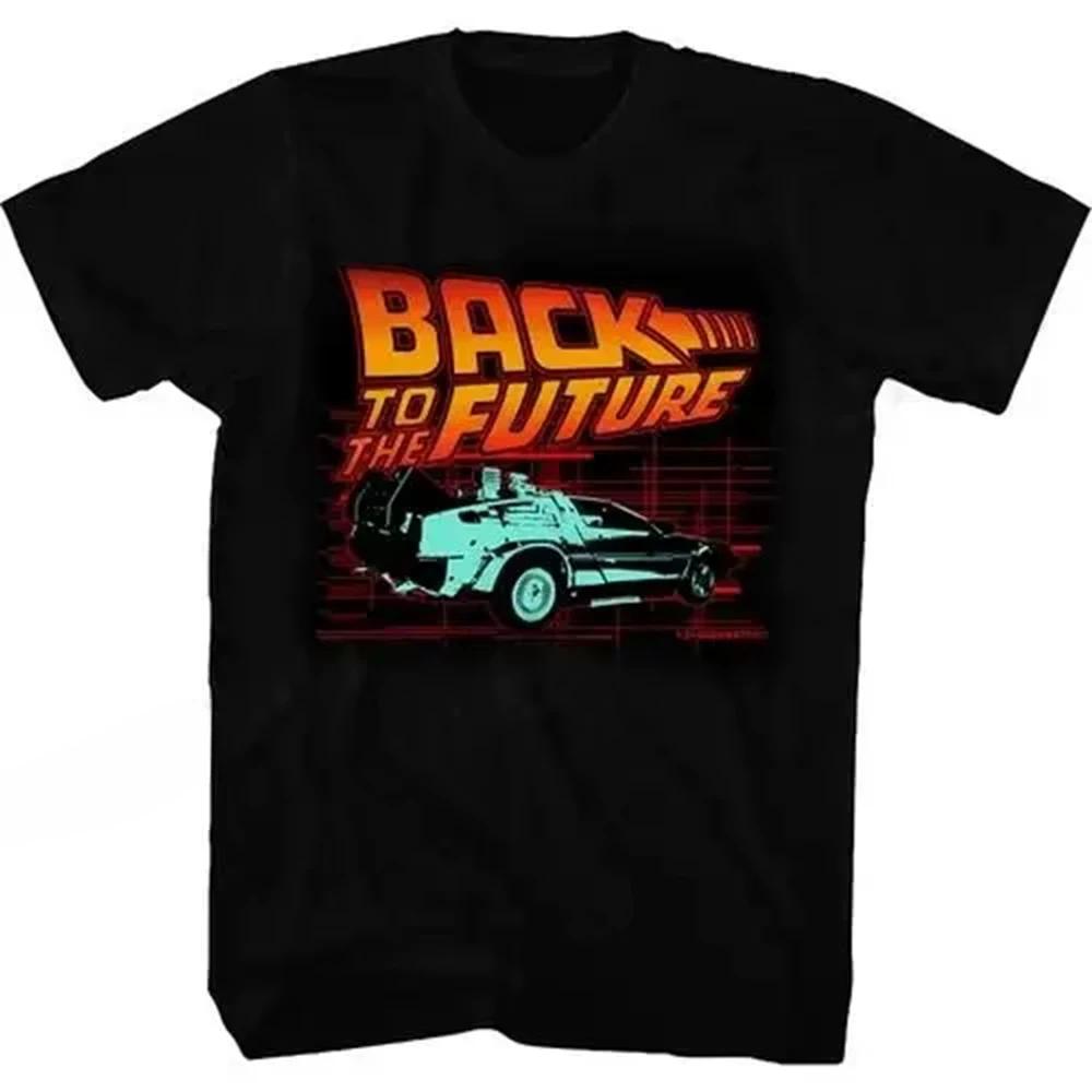 Fashion Hip Hop Streetwear Short Sleeve T Shirt Back To The Future T Shirt Graphic Print Women