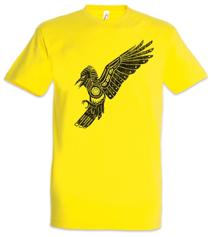 Aztec Crow T-Shirt Aztecs American Indians Bird Crows Culture Indian Sign Symbol