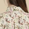 BCBG Floral Linen Blouse B6m3b403
