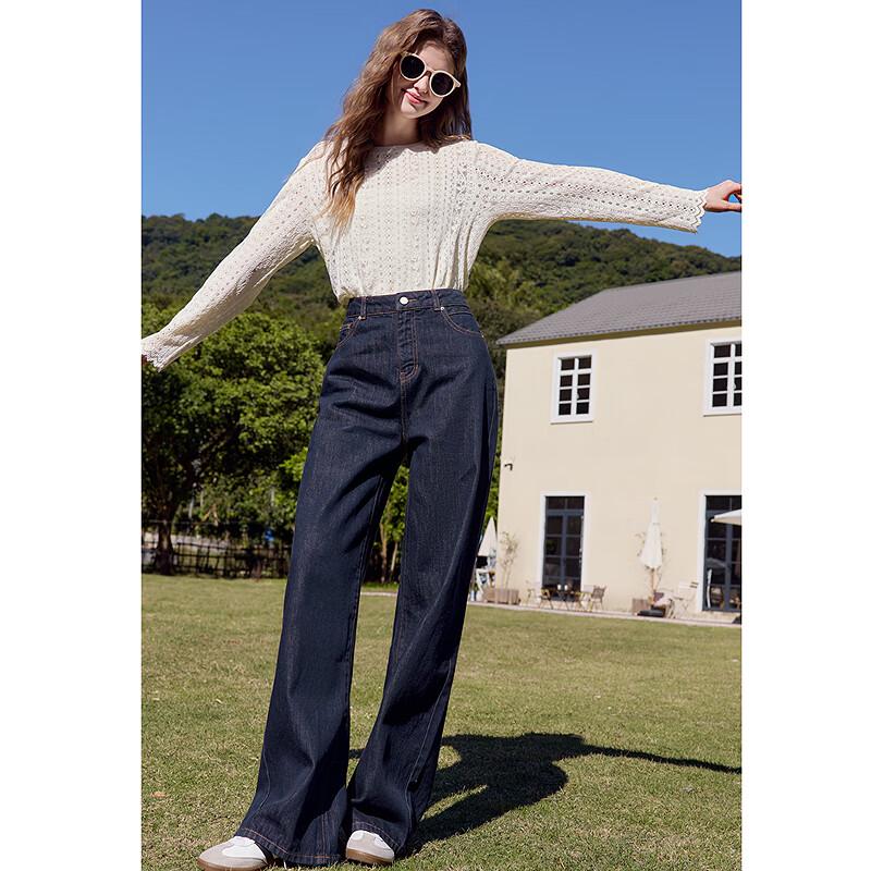 Betu Women's 2025 Spring High-Waist Loose Denim Jeans