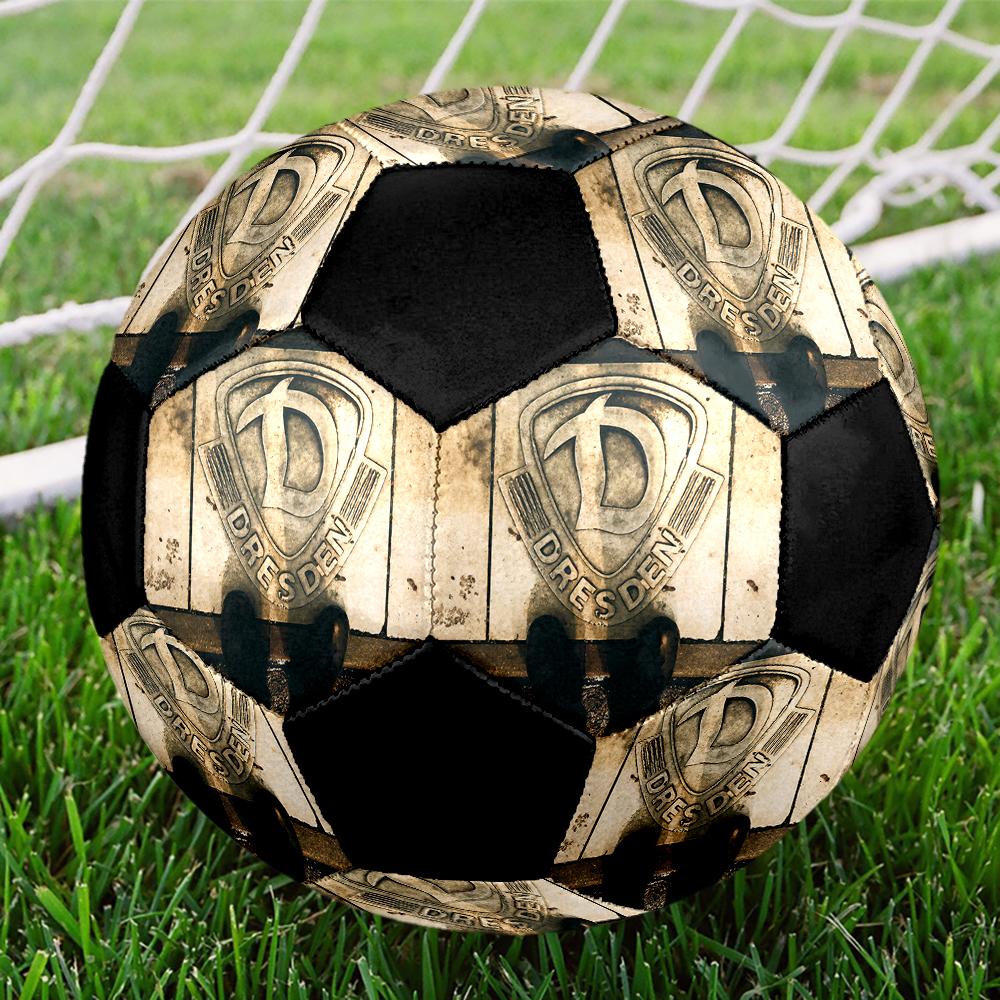SIZE 5 Dynamo Dresden Soccer Ball Colorful All Ages Machine Stitched PVC Competition Ready Durable High-Bounce