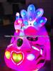 Children's & Adults' Luminous Electric Scooter with Seat - Outdoor Double Bumper Amusement Vehicle