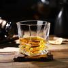 2pcs Sets Luxury Wine Glasses Classical Cup Bar Foreign Wine Glass High End Relief Whiskey Glass Party Exquisite Ice Hockey Cup