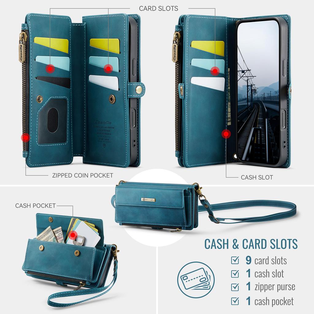 Applicable to Samsung A11 mobile phone case A11 card multi-function zipper bag A11 crossbody A11 anti-drop A11 protective case