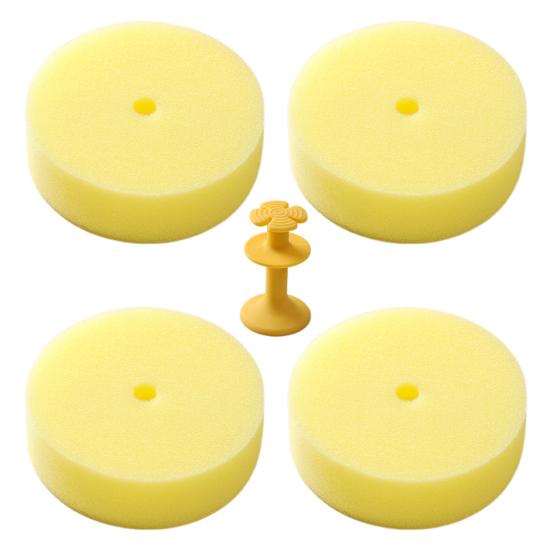 Cleaning Brush Double-Sided Soft Sponge Scouring Pad Suction Cup Silicone Head Non-Stick Oil Sponge Brush Kitchen Cleaning Tool