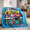 1pc DC League of Super Pets Flannel Throw Blanket Lightweight Soft Warm All Season Blanket for Sofa, Bed, Travel,L1028024