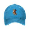 Airedale Terrier Kopf Kunst Baseballkappe Snapback Hut Strand Ausflug Bergsteigen Damen Hüte Unisexs