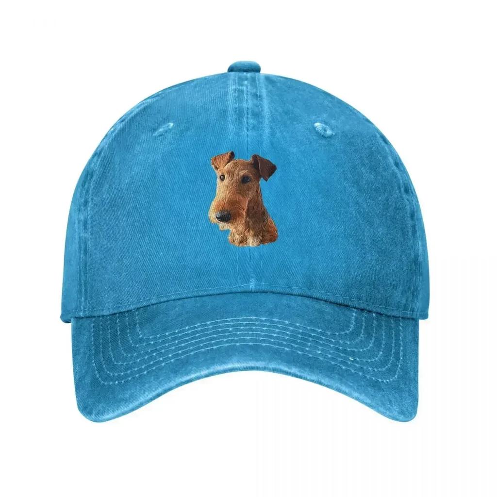 Airedale Terrier Kopf Kunst Baseballkappe Snapback Hut Strand Ausflug Bergsteigen Damen Hüte Unisexs