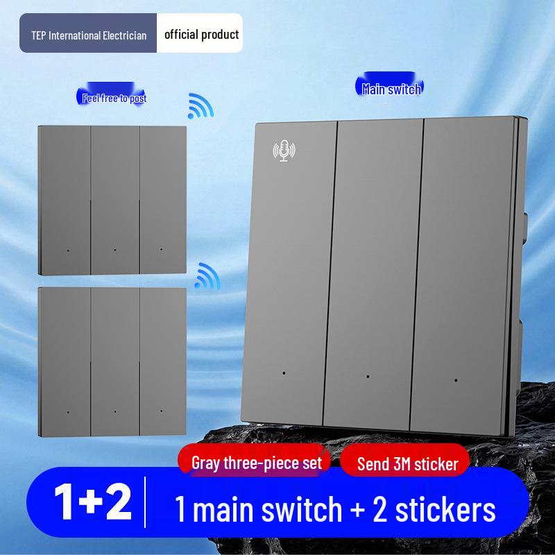 Smart Voice-Controlled Wireless Light Switch Panel