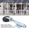 Door Rubber Spring Loaded Wheel Universal Spring Casters Rubber Wheel Castor4 Inches