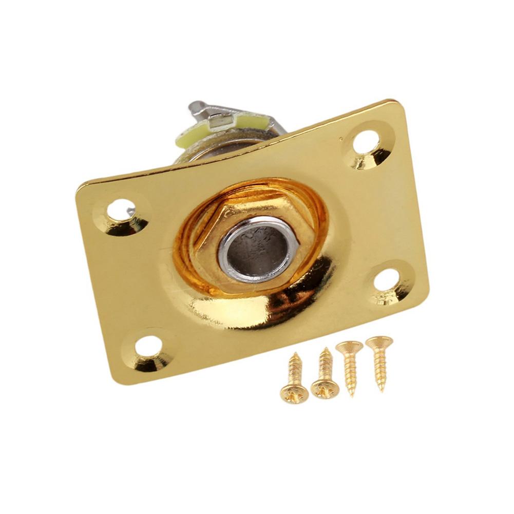 Square Guitar Jack Plate & Socket Assembly for TL Electric Guitar