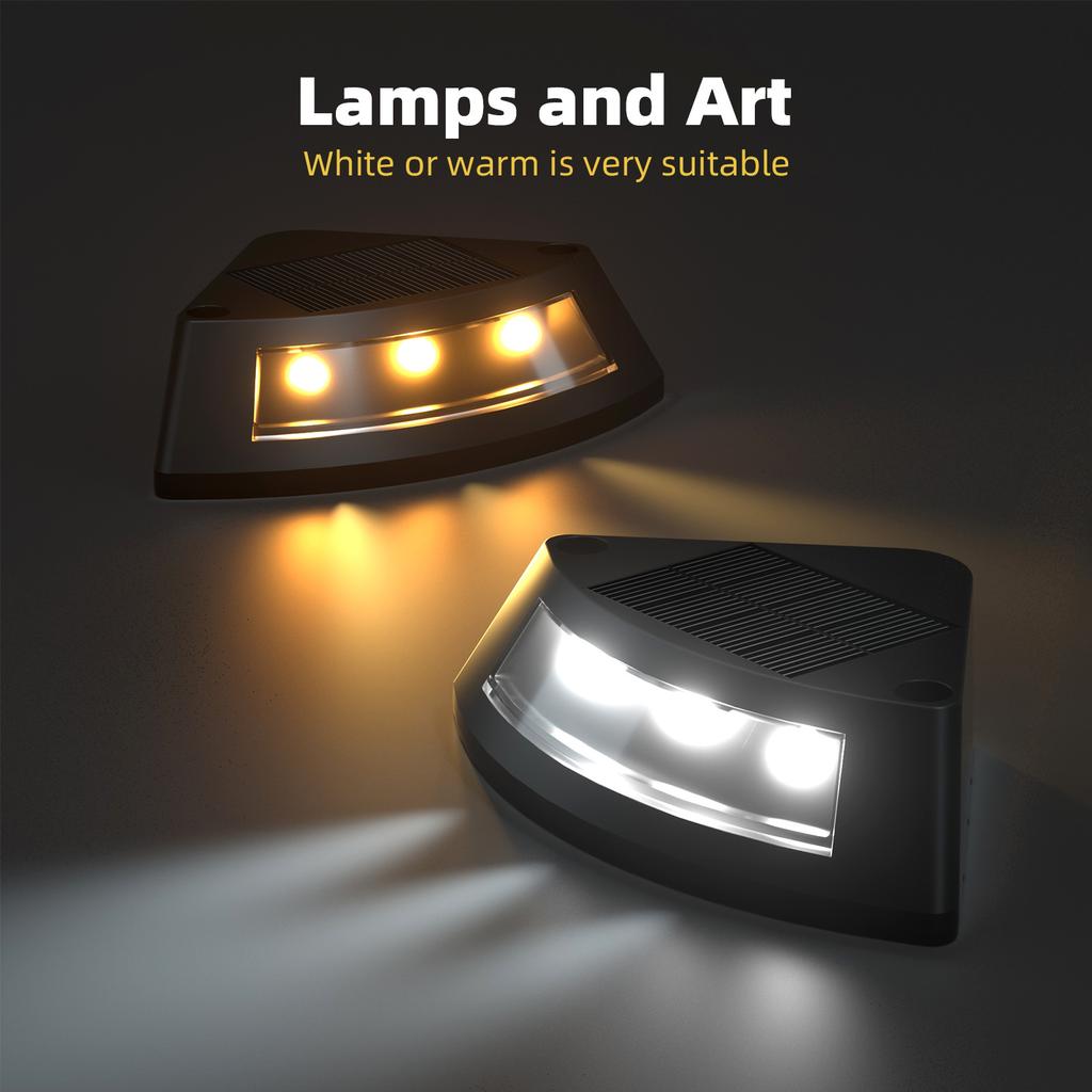 4/1Pcs NEW Solar Step Lamp Outdoor Home Garden Staircase Patio Lights Steps Walkway Light Lamps Outdoor LED Decorative Solar Step Lamp