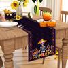 Day of The Dead Table Runner Dia De Los Muertos Tablecloth Mexican Halloween Sugar Skull Home Kitchen Dining Table Decorations 13x72 Inch