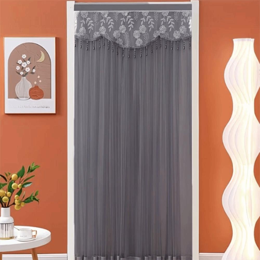 with Strap Bedroom Partition Sheer Curtain Double Layer Entrance Curtain  Summer