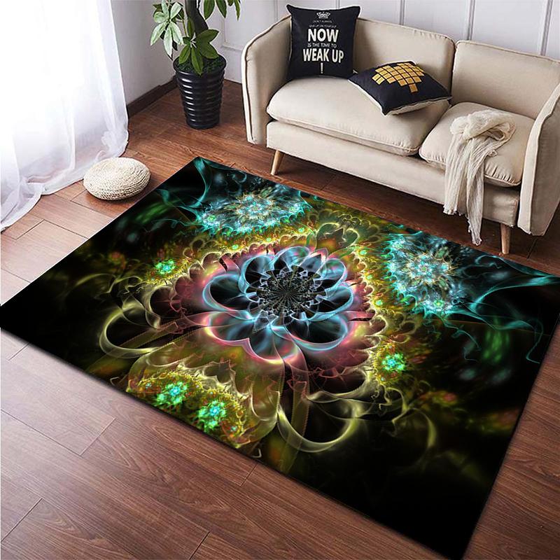 Colorful Magical Fantasy Abstract Art Printed Carpet for Living Room Home Decoration Mats Boho Rugs Area Rug for Bedroom