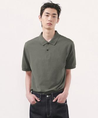 Basic Pique Polo Shirt [Dusty Khaki]