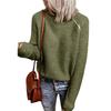 European and American new sweater women's solid color zipper knitted top knitted jumper