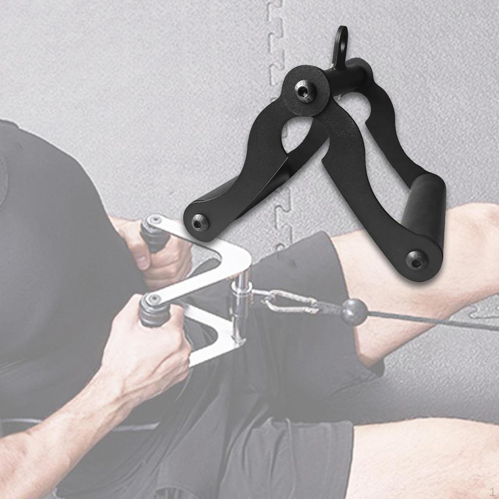 Row Handle V Bar Attachment Sturdy Home Exercise Strength Training Gym LAT Pulldown