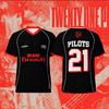 Vintage Rock Tour Soccer‑Style Jersey T‑Shirt Number 21 Graphic