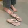 Flip-flops Women's Spring Retro Shoes Fashionable Wedge Heels Flip-flops