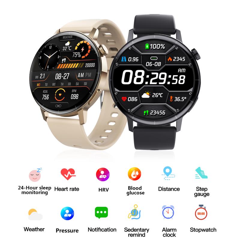 COUVEZI F67S Smartwatch with Non-invasive Blood Glucose & Health Monitoring (CN Version)