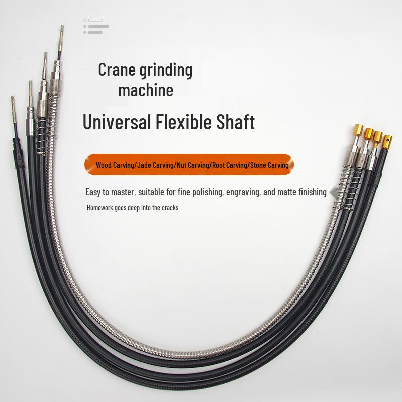 Flexible Shaft Extension for Hanging Grinder with Stainless Steel Core and Rubber Hose