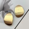 New Simple Irregular Geometric Personality Metal Stripe Wire Drawing Stud Earrings for Women Retro Creative Party Jewelry Gift