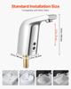 Touchless Bathroom Sink Faucet, Automatic Motion Sensor Restroom Toilet Faucet Cold Water with Single Hole, Battery Operated for 9.5 Mm Pipe