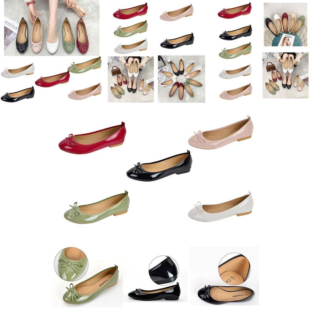 Elegant And Comfortable Ballet Flats For Women Low Heel Pure Color Soft And Gentle On Feet