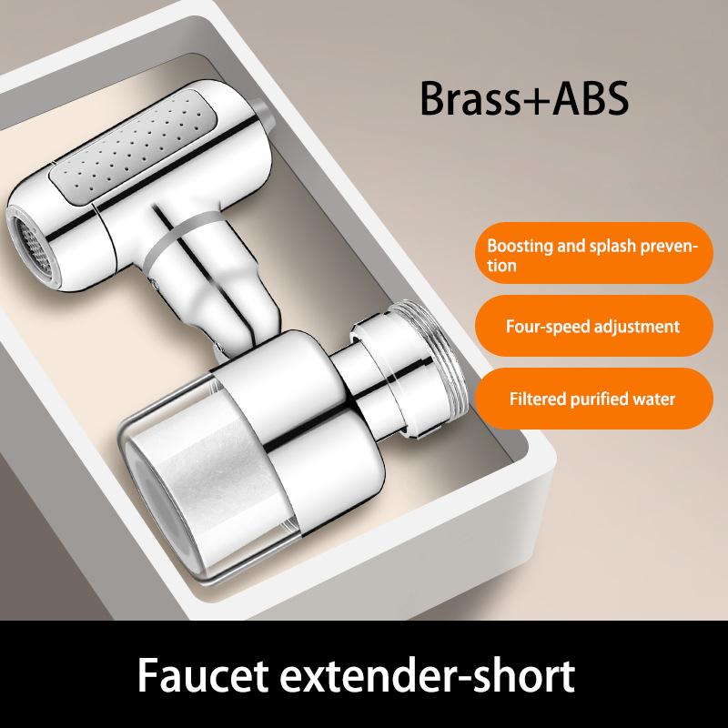 Four-speed Filter Mechanical Arm Universal Faucet Extender Anti-splash Bathroom Washbasin Rotating Faucet Bubbler Joint