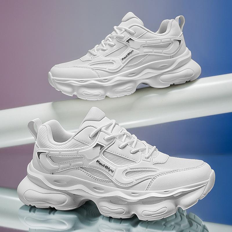 New outdoor versatile men's shoes spring casual running sports shoes breathable men's lightweight platform dad shoes