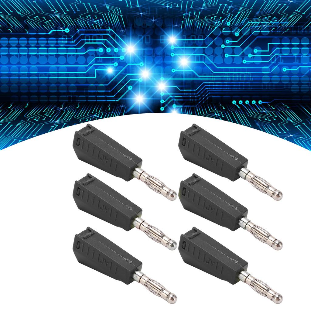 20pcs Banana Plug 4mmCelsius0.16in Low Signal Loss Stable Current Compact Convenient Electrical Connector