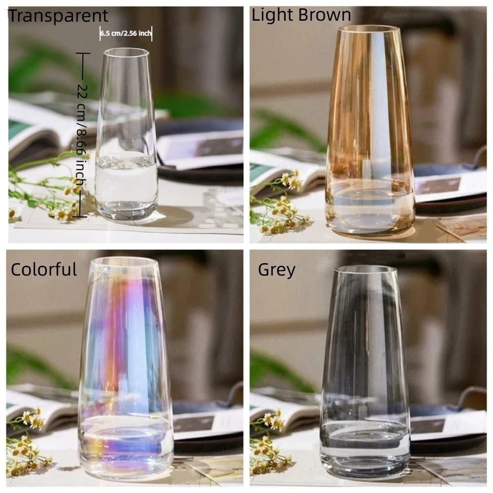 Transparent Flower Vase Nordic Style Hydroponic Vase Modern Floral Vase  Table Decoration