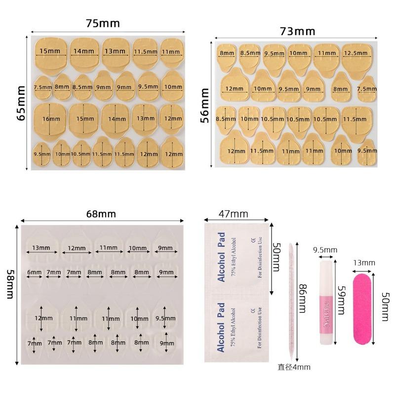 Disposable Nail Polish Suit, Alcohol Cotton Swabs, Crystal Sticks, Nail Art Material Kit, Nail Art Tool Material Kit