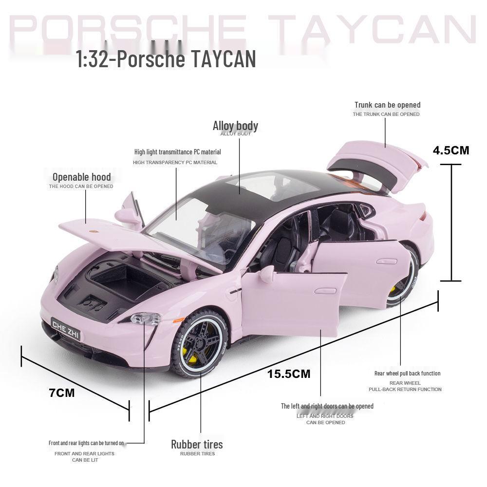 Baoshijie Taycan Alloy Children's Coupe Toy Car Model