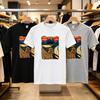 Summer High Quality Cotton Printed Tshirt Unisex Oneck Loose Short Sleeve Casual Daily Male Tees Fashion Basic Tops For Guys