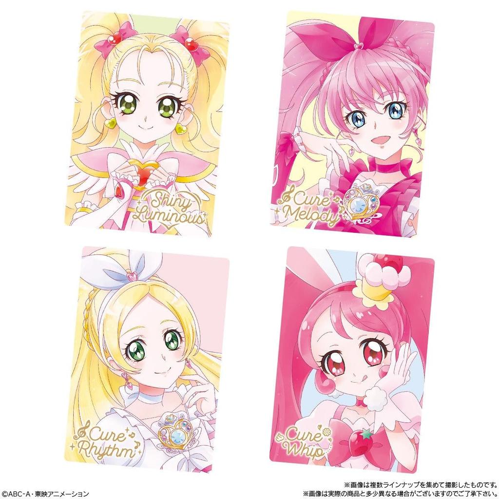 PreCure Kartenwaffeln Schachtel 12, 20 Stück (Süßigkeiten-Spielzeug)