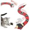 Interactive Cat Toy, Smart Sensing Snake, Moving, Rechargeable, Automatically Senses Obstacles And Escape