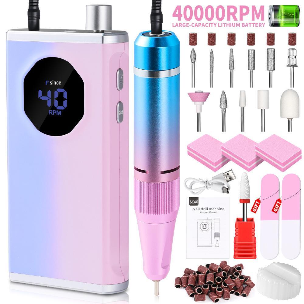 

High-Power Portable Electric Nail Grinding & Polishing Machine Set
