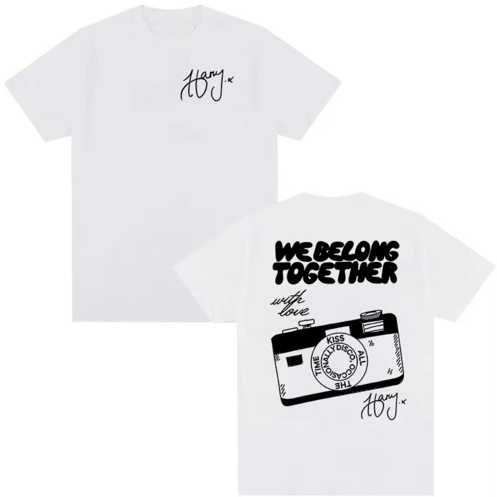 Harry Styles We Belong Together Tour 2026 Print T Shirts Unisex Women Pop Music Fashion Cotton Short Sleeve Tshirts Y2k Streetwear
