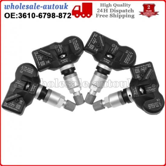 4PCS TPMS Tire Pressure Sensor for BMW F30 328i 335i 640i MINI R57 36106798872