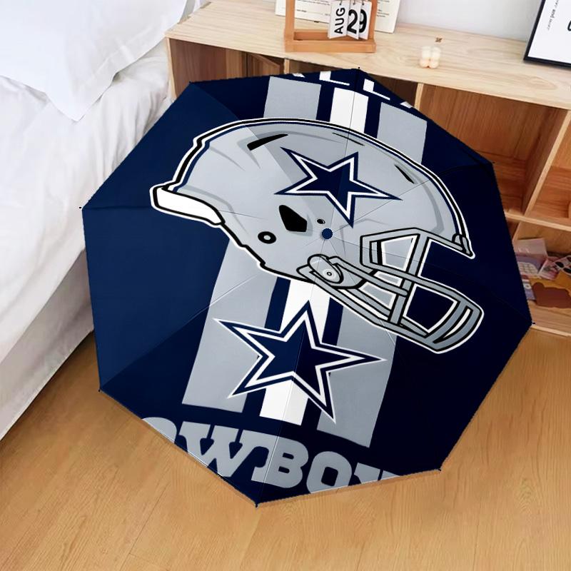 Cowboys Team Logo Umbrella Folding umbrella, automatic umbrella 8-Frame for Travel, camping Use Gift for Halloween Christmas