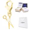 Gouden Hangende Hanger Schaar Kapper Kapster Zilver 925