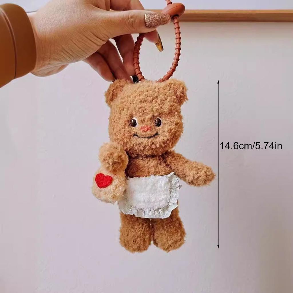 Soft Bear Pendant Fashionable Bag Decoration Cute Bear Keychain Cute Keyrings Backpack Key Rings Car Key Chain Accessory