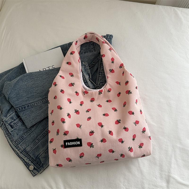 Стильная и вместительная черно-бело-розовая холщовая сумка-тоут для женщин, идеально подходит для поездок на работу, новый дизайн, лето 2024 розовый