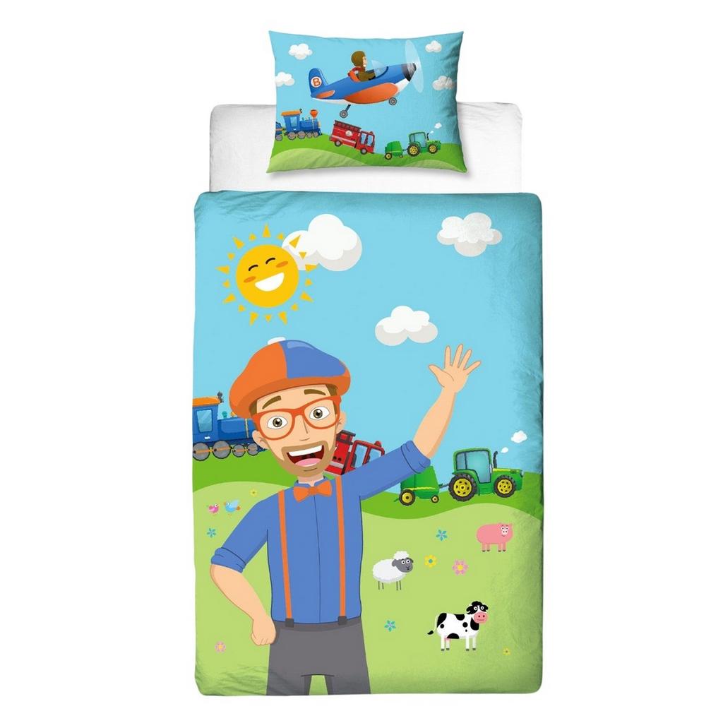 Blippi Digger Adventure And Farm Fun Reversible Duvet Set