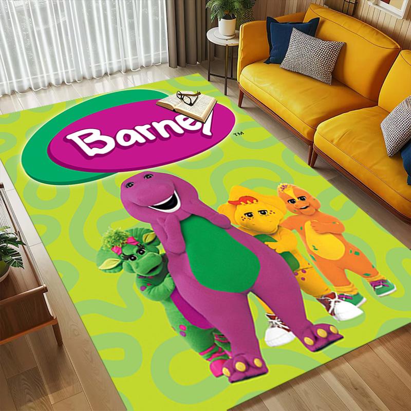 Barney Show Nonslip Living Room Area Rug Soft Carpet For Bedroom Game Playroom Sofa Office Home Decor Doormat Christmas Gift
